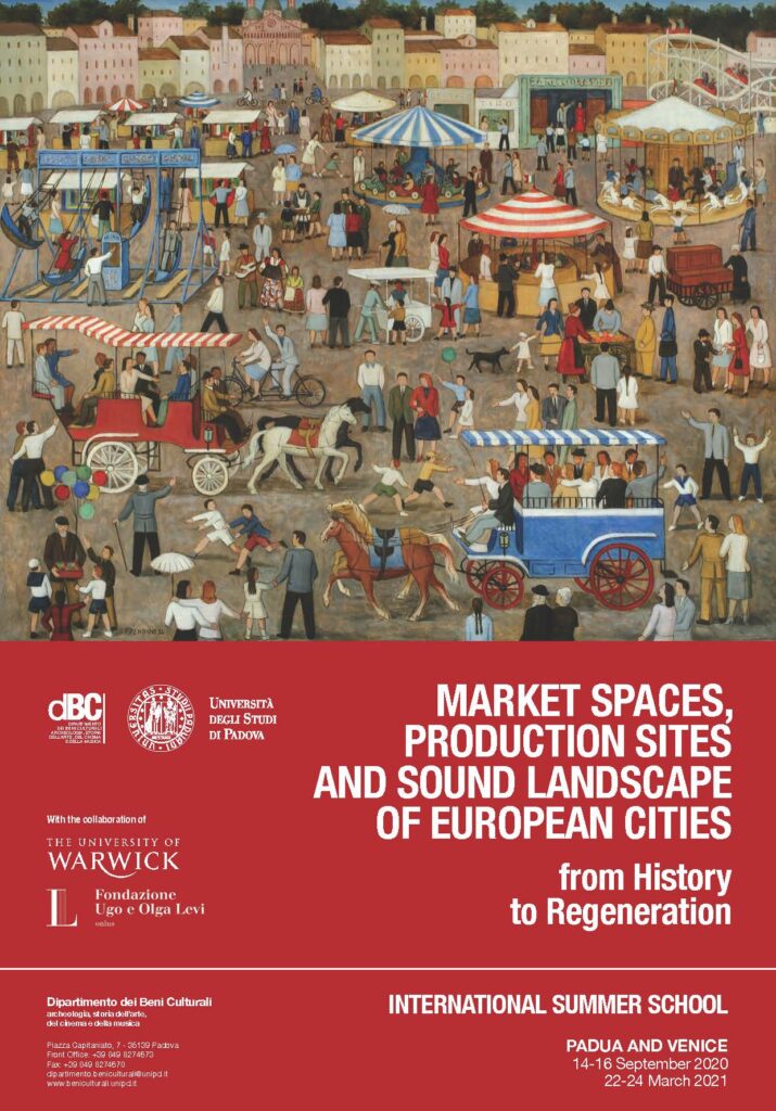 The program offers a broad reflection on the topic of regeneration of market spaces and production sites by analyzing their history and impact as a cultural heritage, also in terms of sound landscapes.