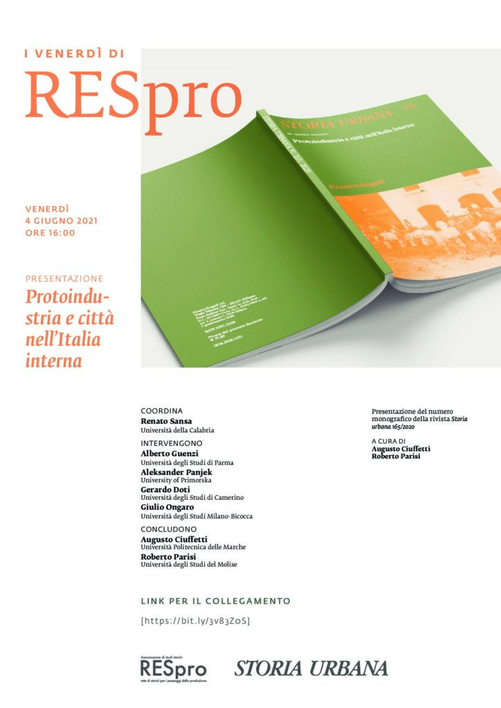 Presentazione del numero 165/2020 di Storia urbana