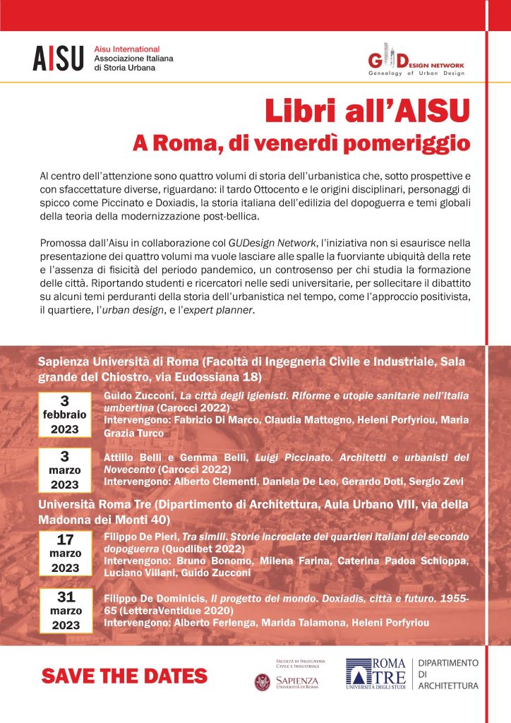AISU promuove, in collaborazione con GUDesign Network, un nuovo ciclo di presentazioni di libri: Libri all’AISU. A Roma di venerdì pomeriggio.